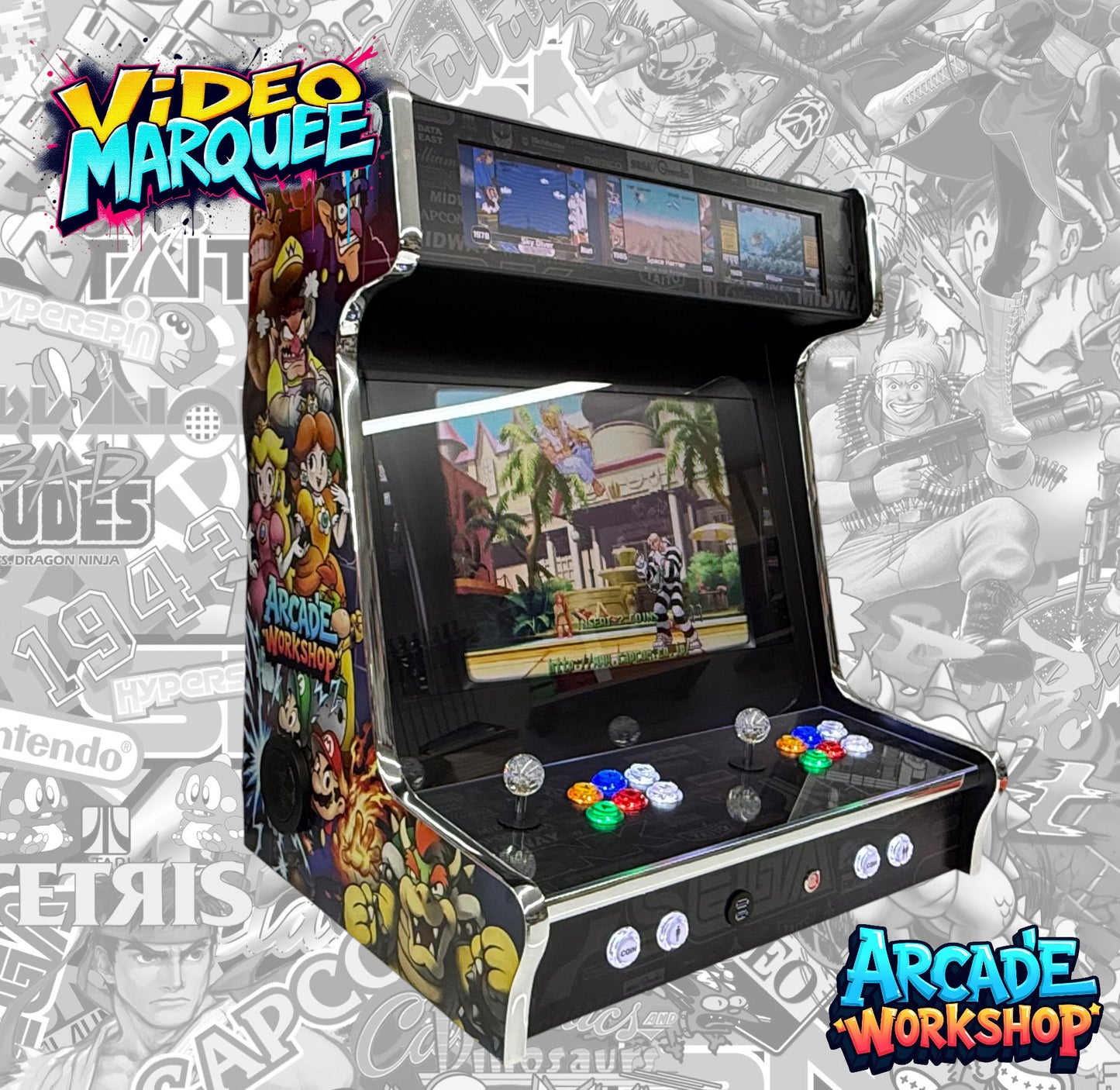 24" Bartop Arcade Machine - 2 Player