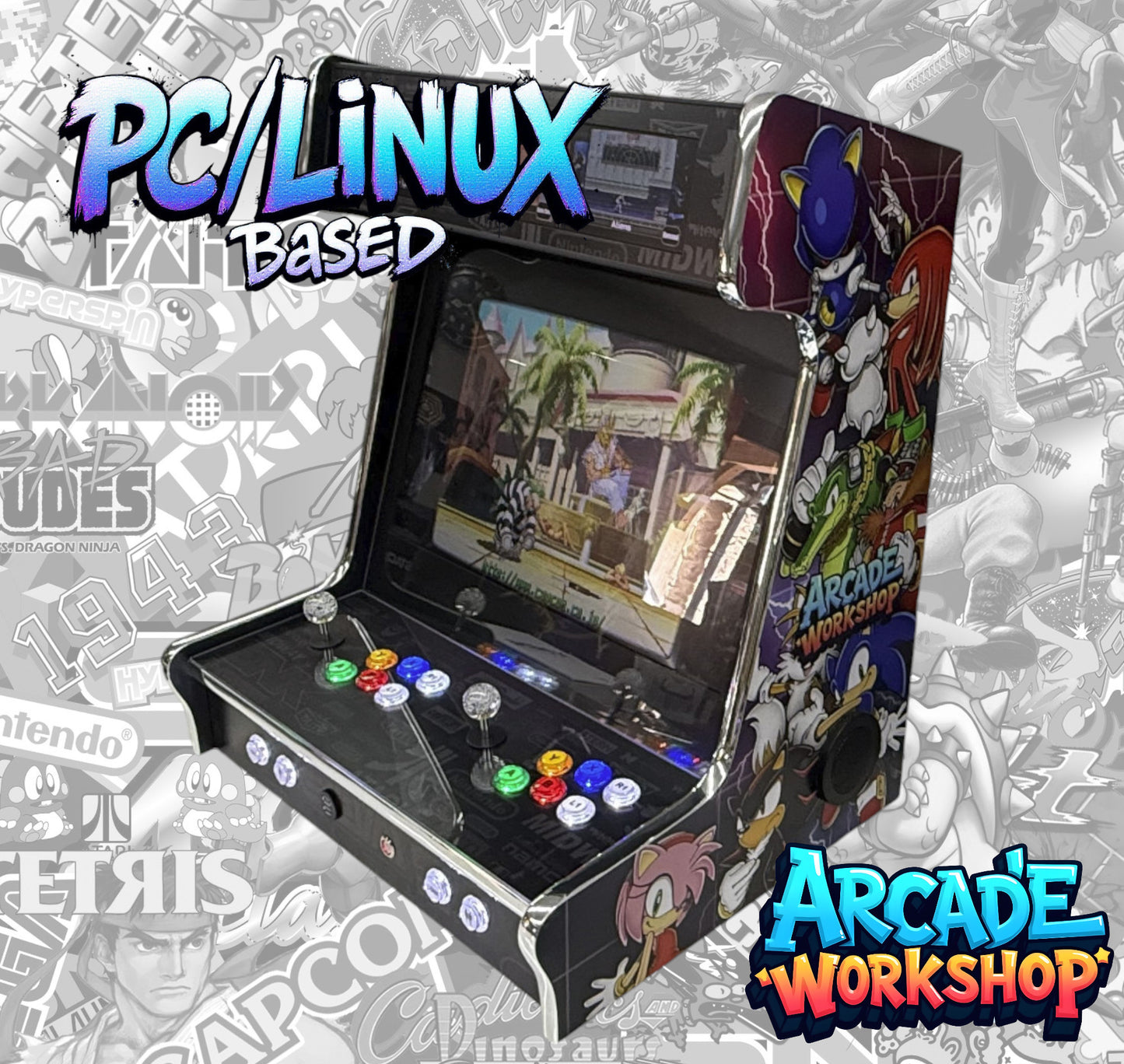 24" Bartop Arcade Machine - 2 Player