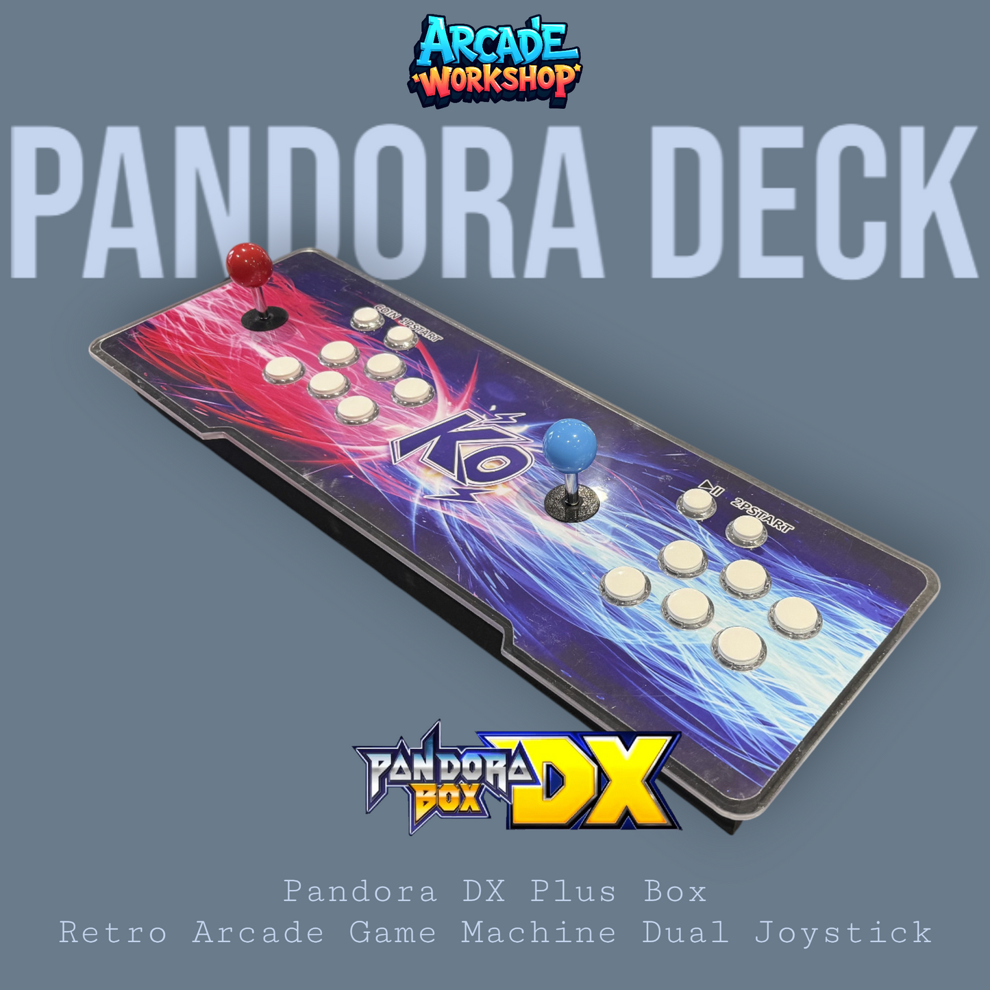 2 Player Arcade Deck - Pandora Saga EX2 - Fully Loaded
