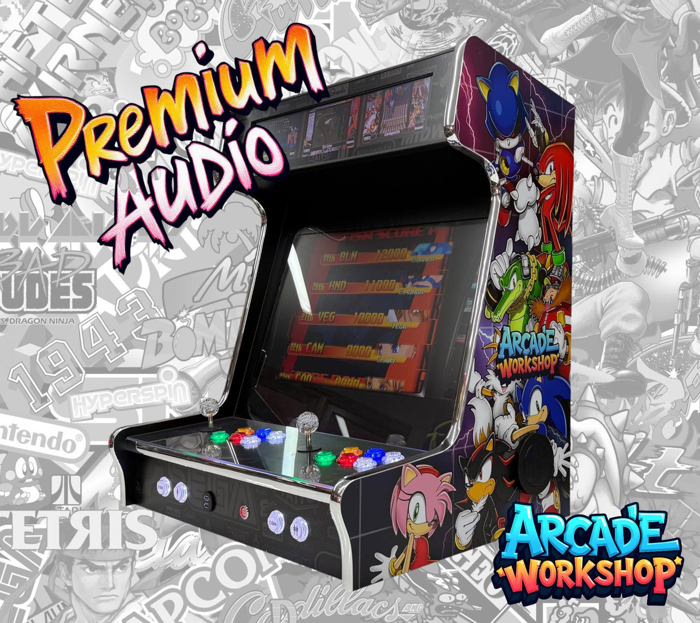 24" Bartop Arcade Machine - 2 Player