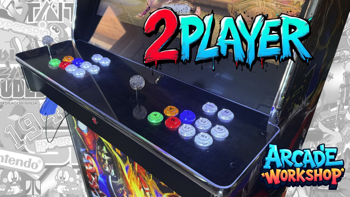 32" Full Size Arcade Machine - 2 Player (With Sinden Lightguns)
