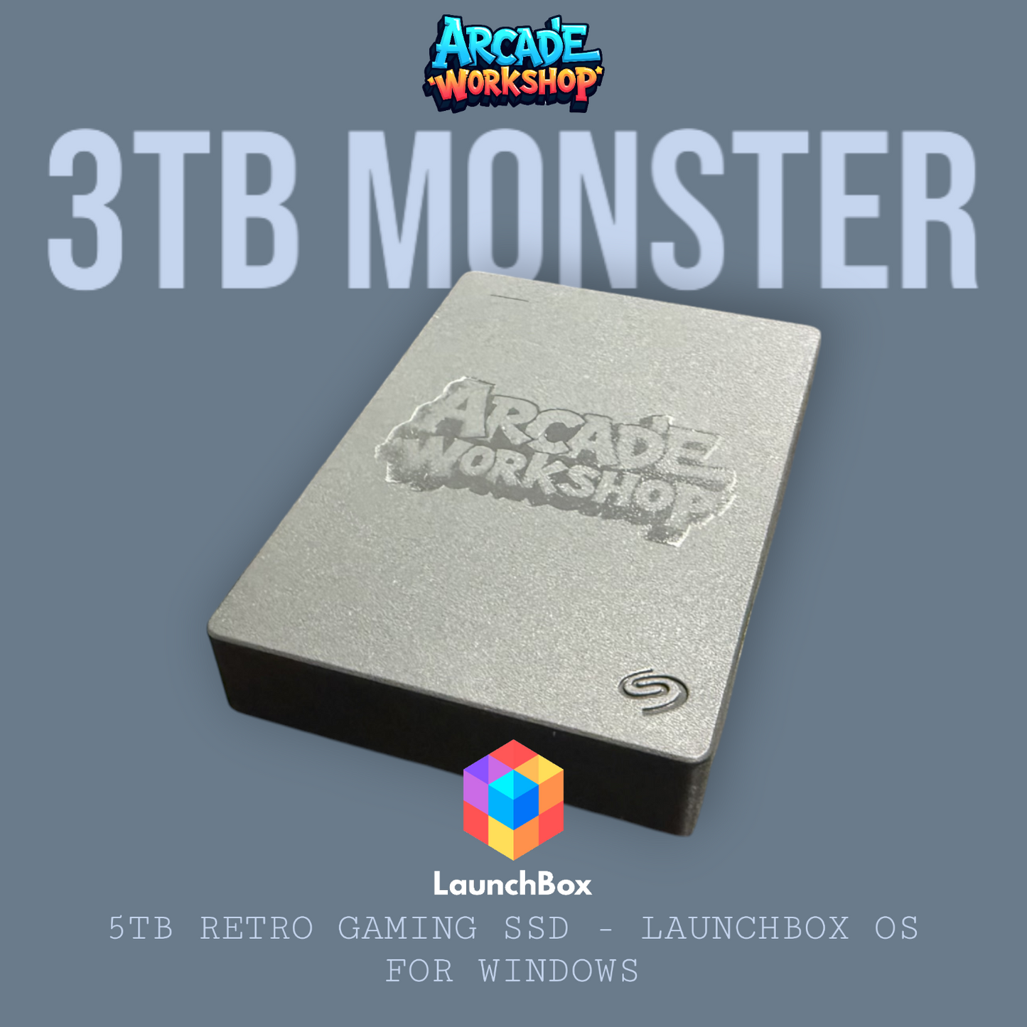 3TB Gaming SSD - LaunchBox OS - For Windows