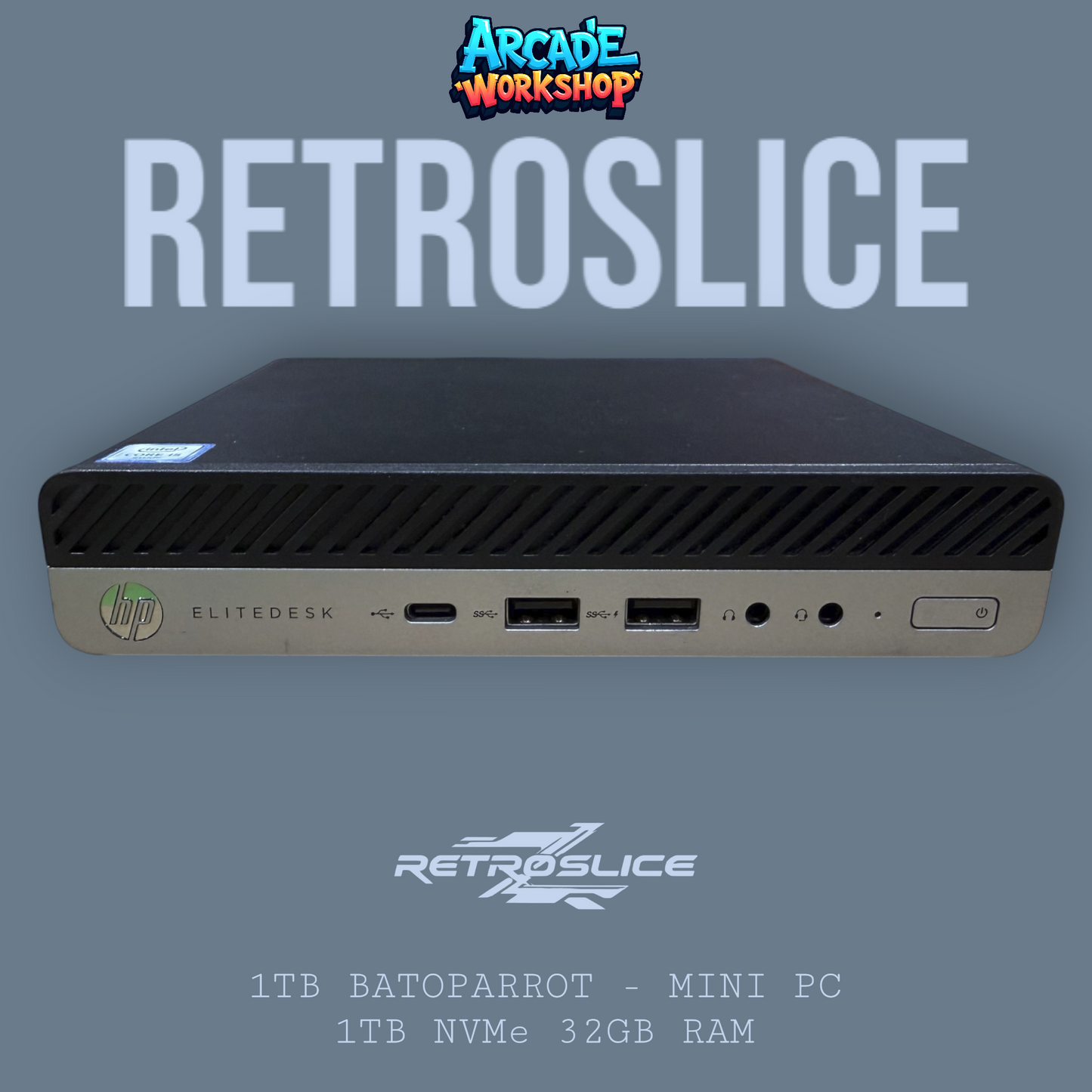 RetroSlice - 1TB Batocera Mini PC - 1TB NVMe 32GB RAM