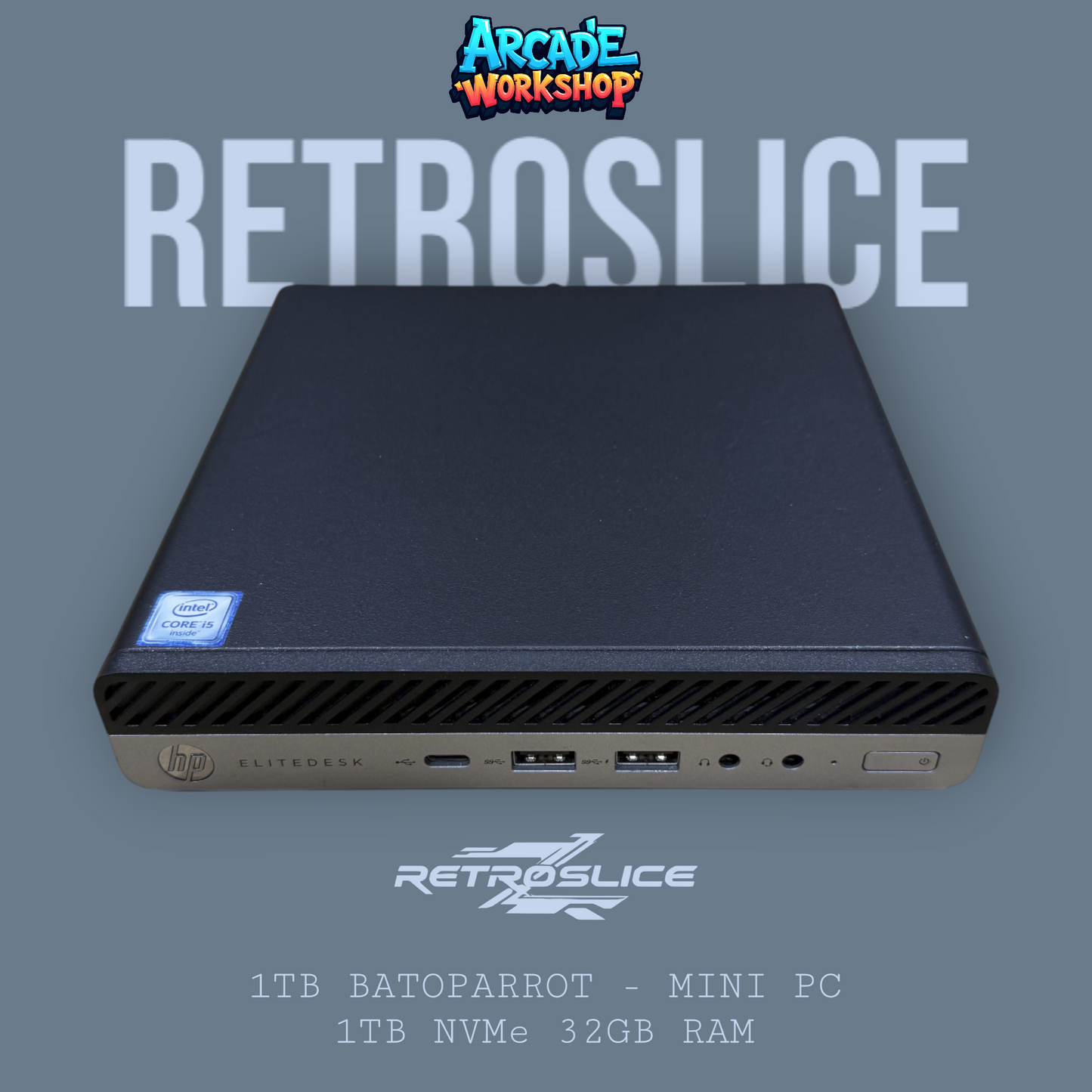 RetroSlice - 1TB Batocera Mini PC - 1TB NVMe 32GB RAM